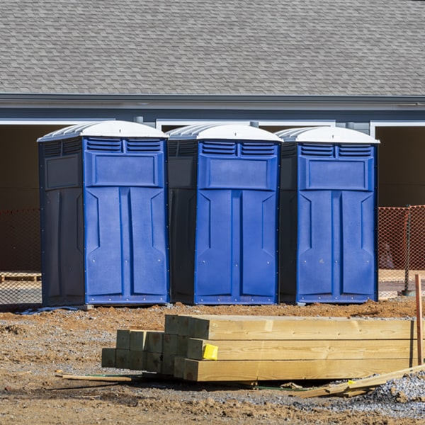 is there a specific order in which to place multiple porta potties in Hesston